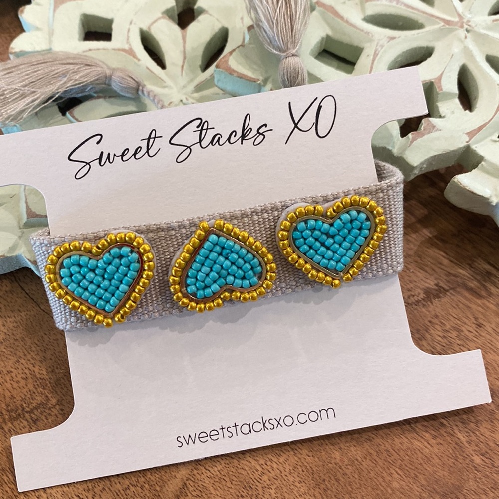 Surrounded With Love Heart Woven Bracelet